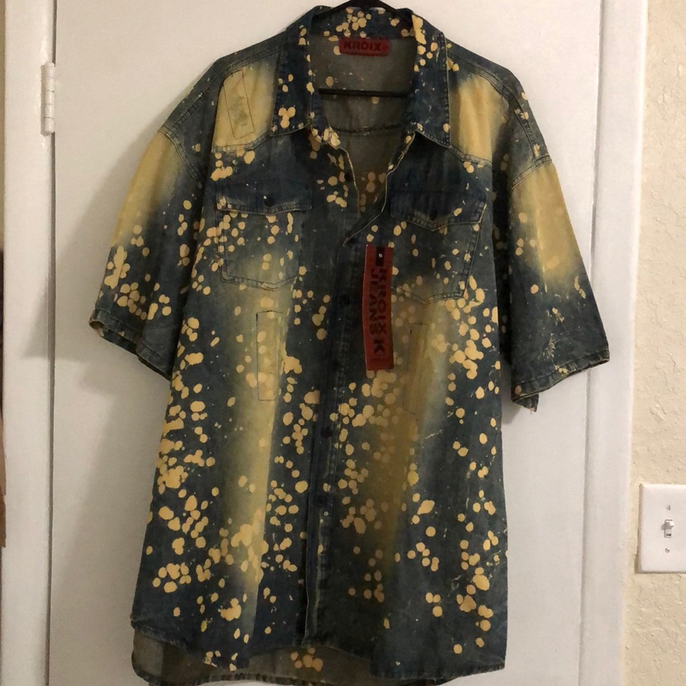 New big men’s jean shirt